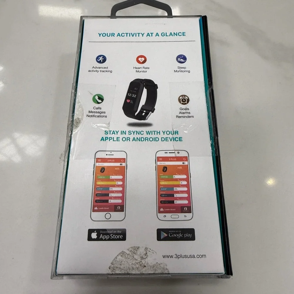 3PLUS Elite Series HR Activity Tracker with Heart Rate Monitor - Color Touchscre